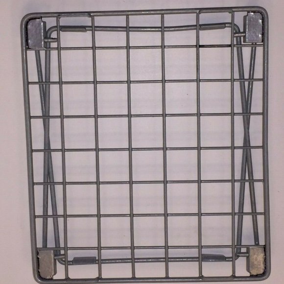 LockerMate Stac-A-Shelf Wire Stackable Locker Organizing Shelf Gray - Picture 2 of 2